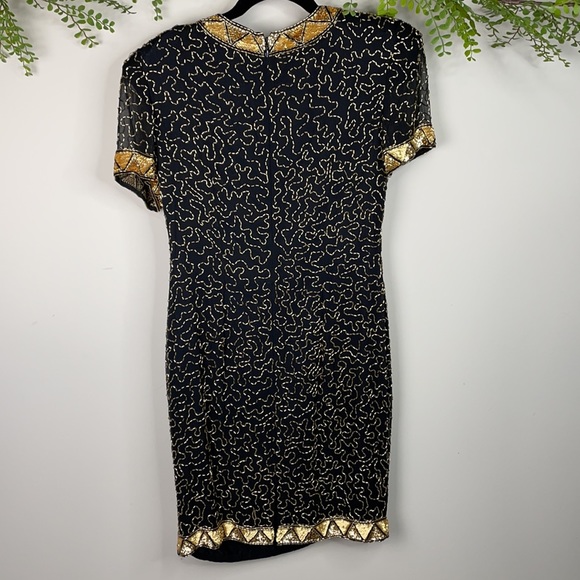 Saks Fifth Ave vintage beaded dress - 8 - Picture 3 of 14